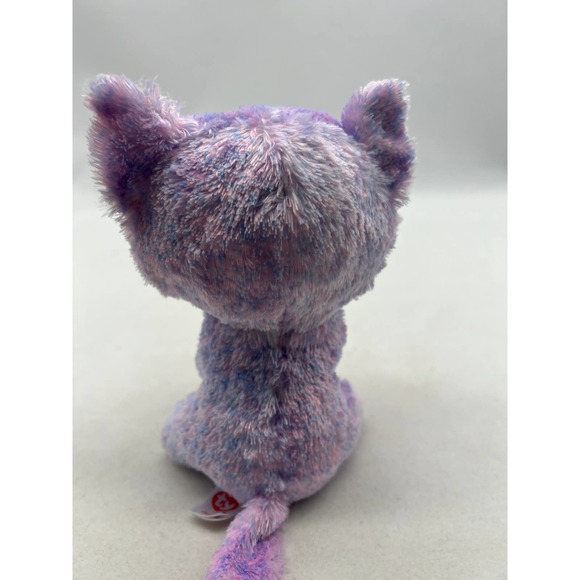 Ty Beanie Boo Cassidy‎ Lavender Cat Plush 6" - Picture 3 of 4